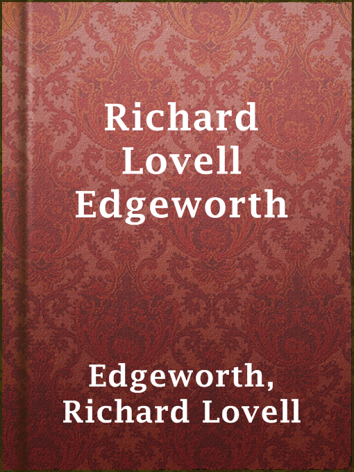 Title details for Richard Lovell Edgeworth by Richard Lovell Edgeworth - Available